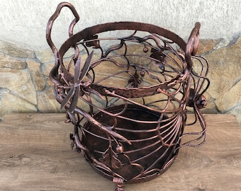 Fire wood holder, log basket, firewood basket, firewood rack, fireplace, firewood holder, iron basket, log holder, fireside basket, log rack