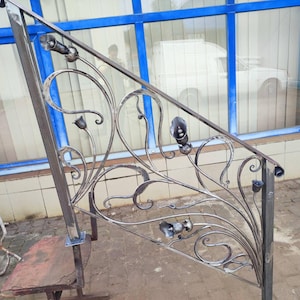 Stair railing, staircase, flower, garden, balcony railing, railing, handrail, groomsman, anniversary, terrace, Christmas, renovation,wedding