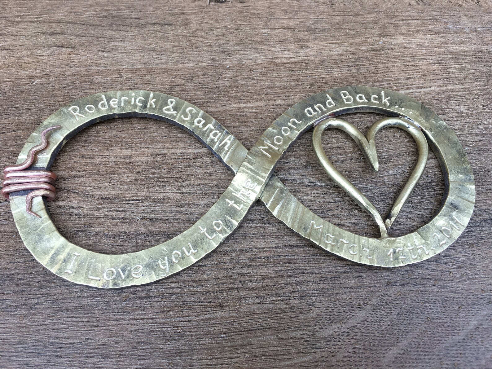 Bronze Anniversary Gift 19th Anniversary Bronze Infinity Etsy