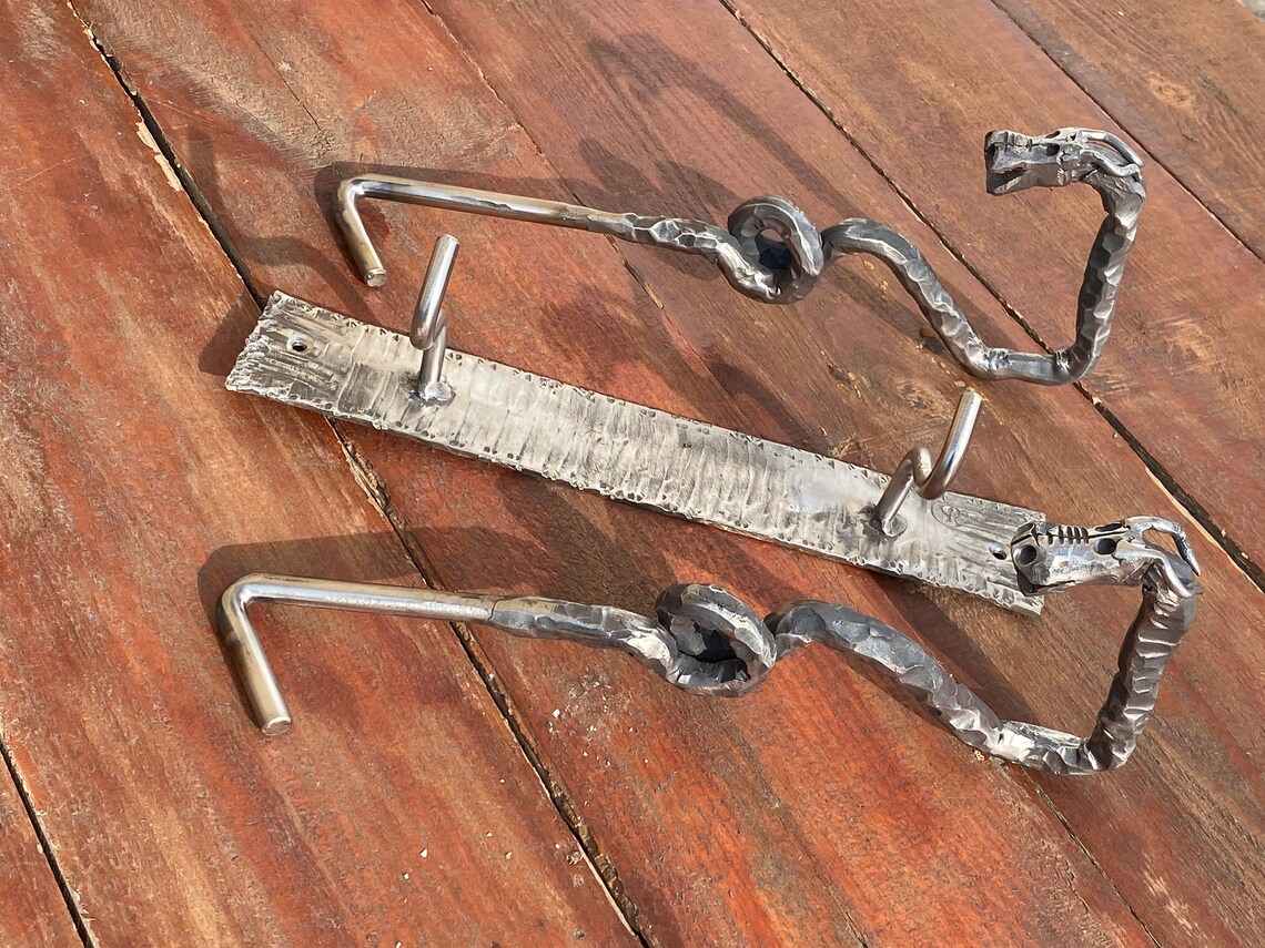 Hooks Pots Kitchen Gift BBQ Fire Poker Dragon Fireplace Etsy