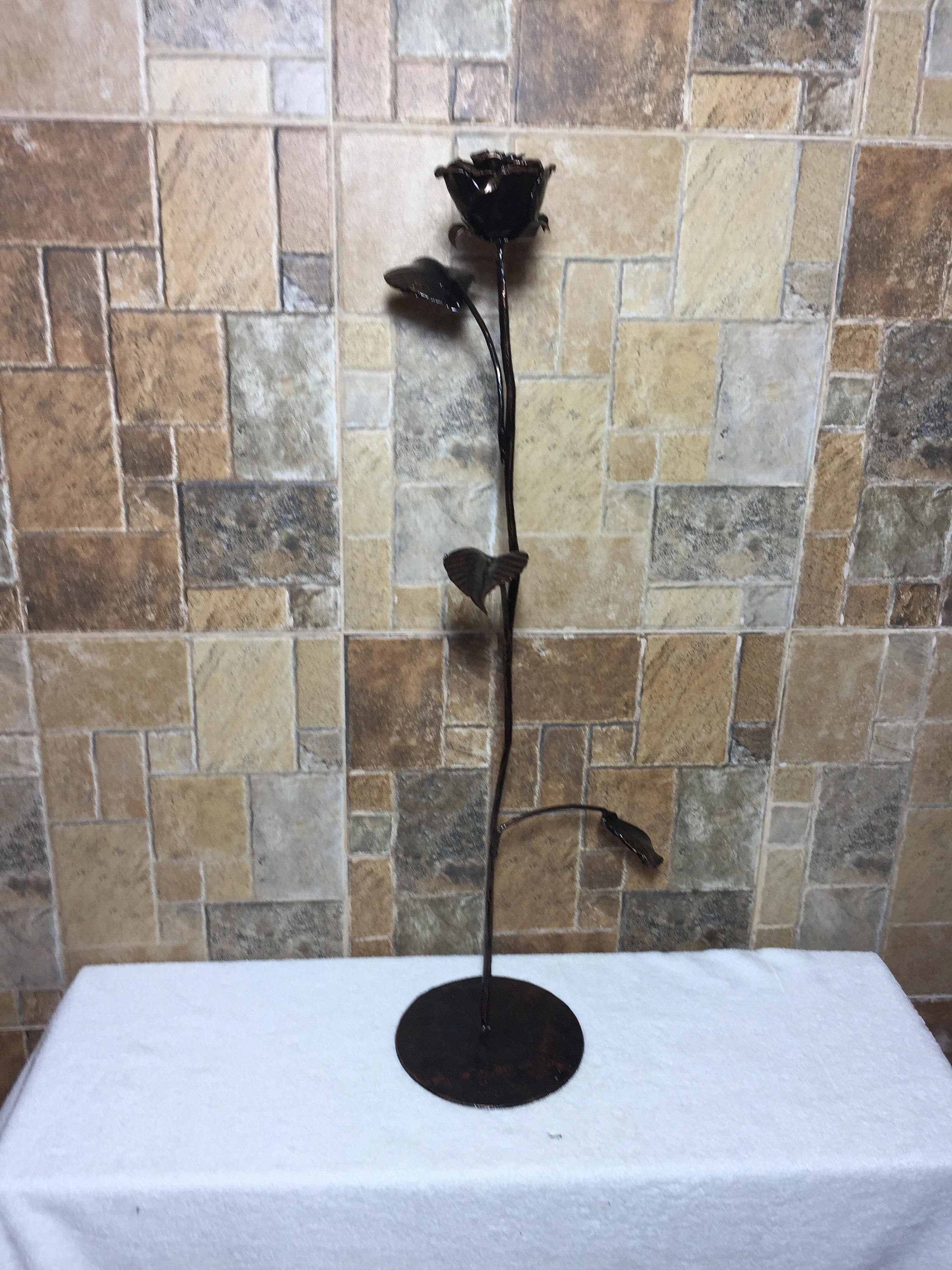 Wrought Iron Rose Anniversary Gift for Her Iron Anniversary Etsy