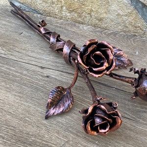 Wedding bouquet, wedding flowers, bridal bouquet, bridesmaid bouquet, bridal flowers, metal flower art, flower bouquet, bouquet of roses