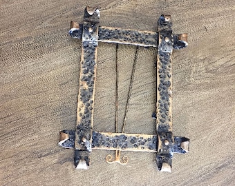 Iron photo frame, 6 year anniversary gift, iron anniversary gift for her, picture frame, iron gift for her, birthday gift for her,iron gifts