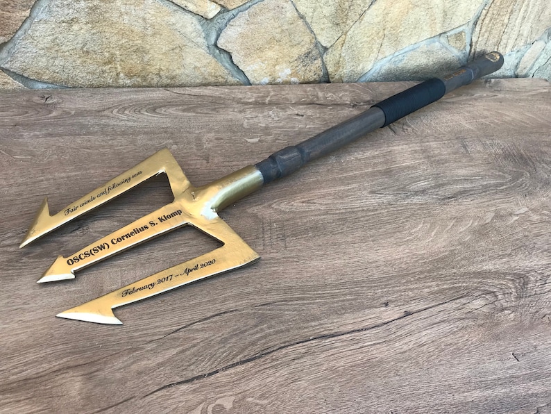 Engraved trident custom trident Neptune trident trident Etsy