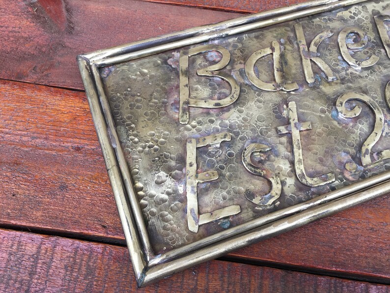 Bronze family name bronze family plaque bronze family sign Etsy