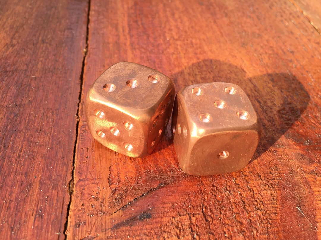 Copper Dices Copper Anniversary Gifts Copper Gifts Hand Etsy
