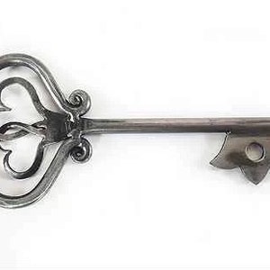 Key, medieval, lock, hardware, iron gift, steel gift, 6th anniversary, 11th anniversary, birthday, Christmas, heart, Middle Ages, viking