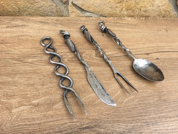 Christmas Presents Xmas Gifts Medieval Hand Forged Cutlery Set