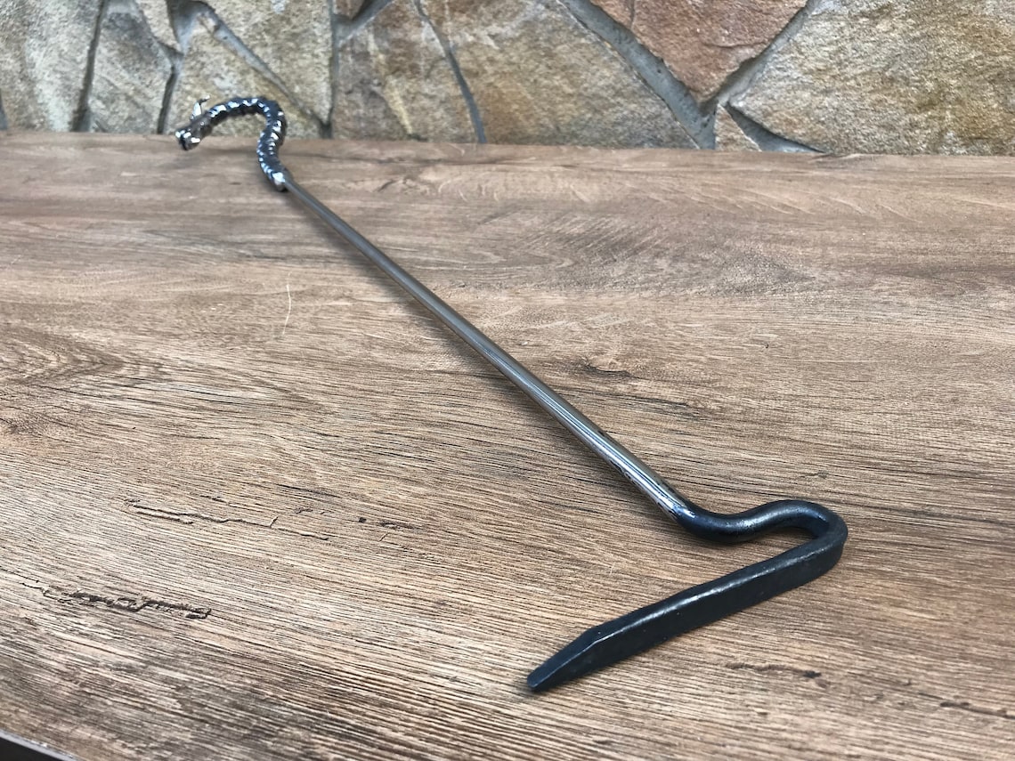 Stainless steel fire poker fireplace poker fire poker BBQ Etsy