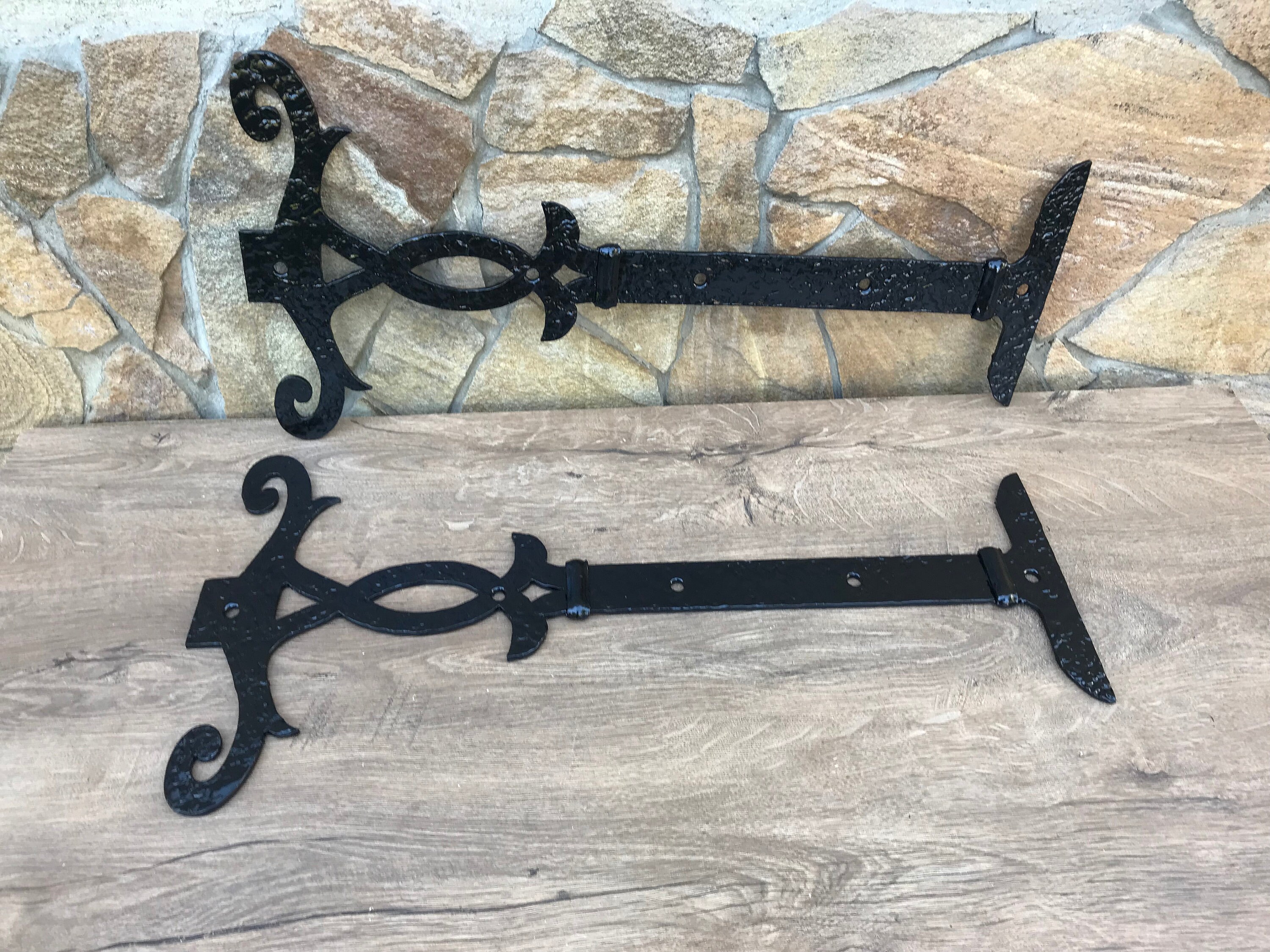False hinges pair of hinges hardware decorative hinges Etsy