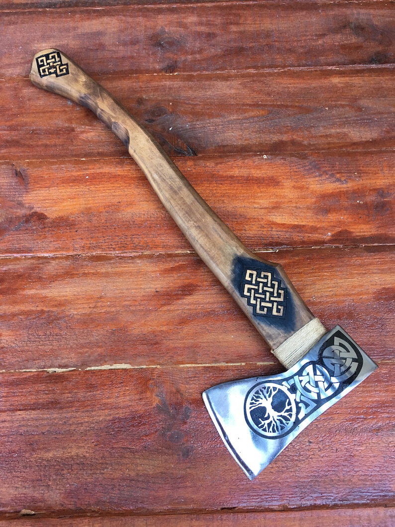 viking axe mens birthday gift mens gifts tree of life Axe ax gifts for men iron gift for him medieval axe kitchen utinsils,tomahawk