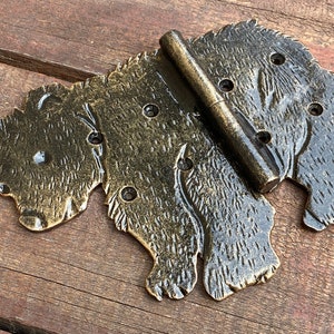 Animal hinge, strap hinges, bear, animal lover, hinge, door hardware, gate, Christmas, birthday,anniversary, groomsmen,door hinge,blacksmith