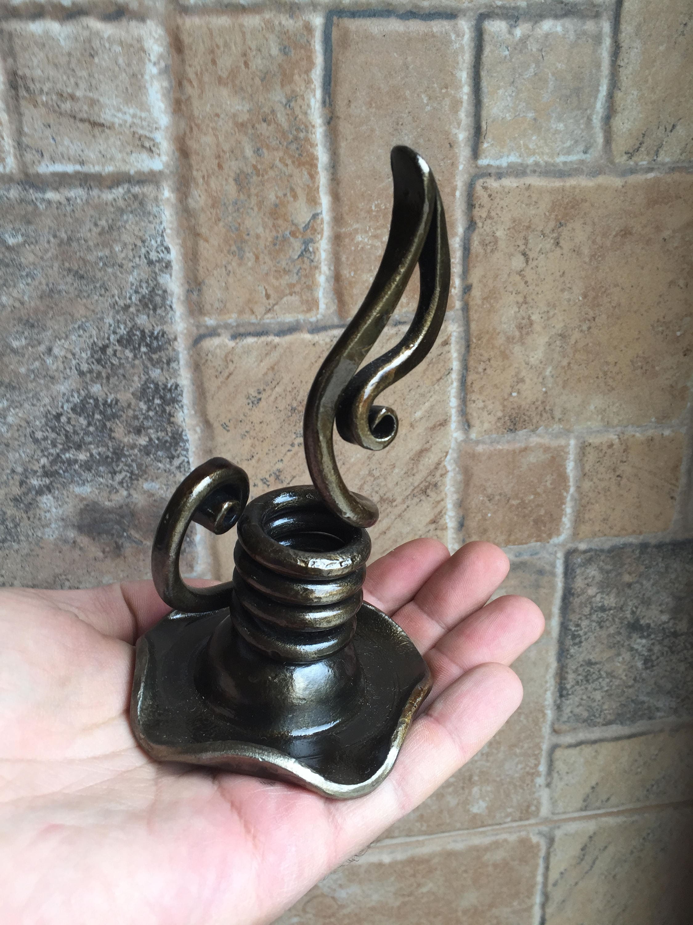 Iron anniversary gift for her wrought iron candle holder Etsy