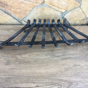 Fireplace grate, log grate, fire grate, hearth, wood holder, fireplace hearth, wood stove rack, fireplace rack, log basket, rustic decor image 2