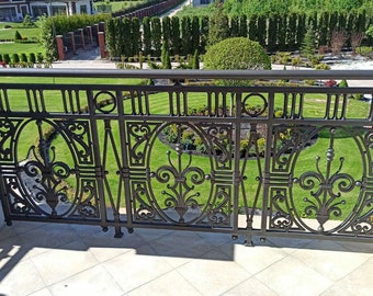 Balcony railing, railing, terrace, renovation, wedding, anniversary, newlyweds, Christmas, birthday, handrail, building, blacksmith, forged