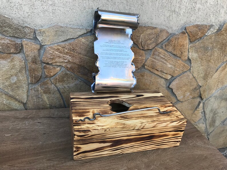 11th Anniversary Steel Anniversary Engraved Steel Scroll Etsy