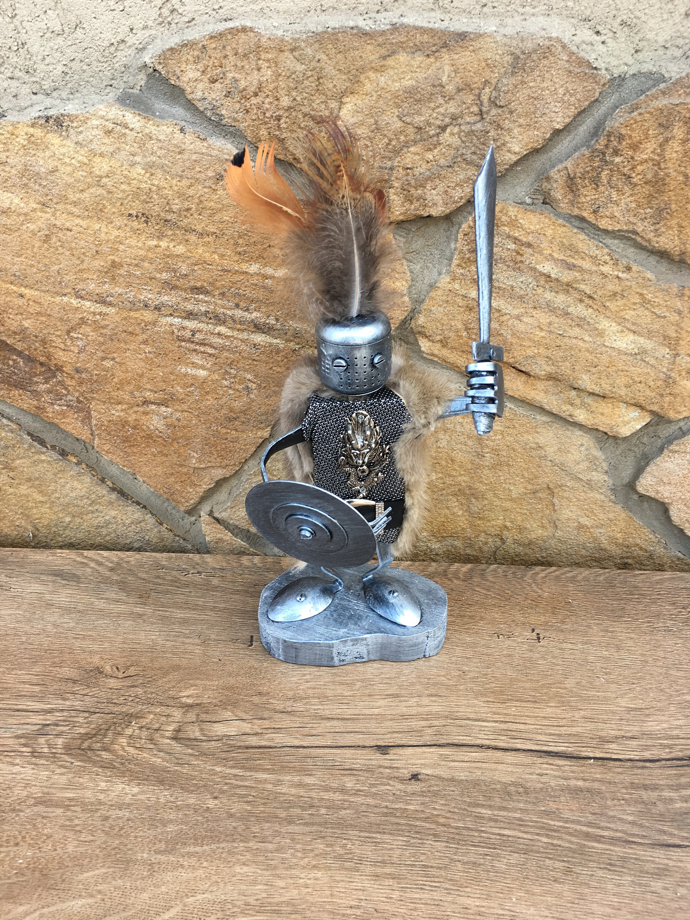 Knight viking recycled decor medieval decor mid century | Etsy