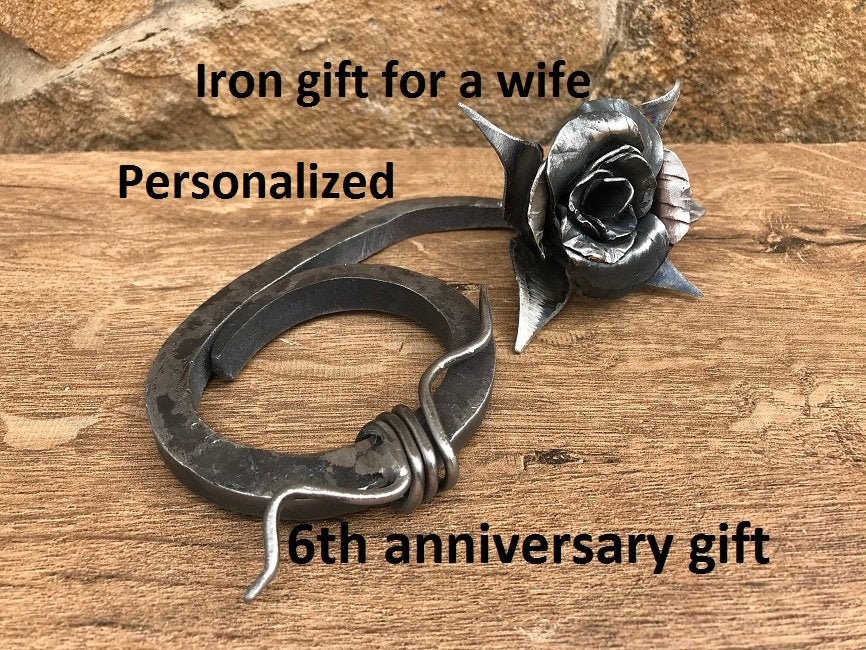 Iron anniversary 6th anniversary gifthand sixiron Etsy