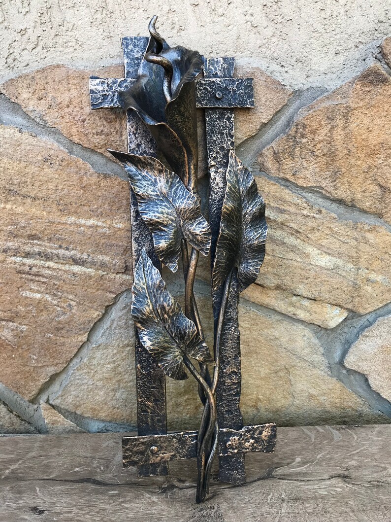 Calla Lily Iron Flower Iron Anniversary Gift Iron Calla Etsy