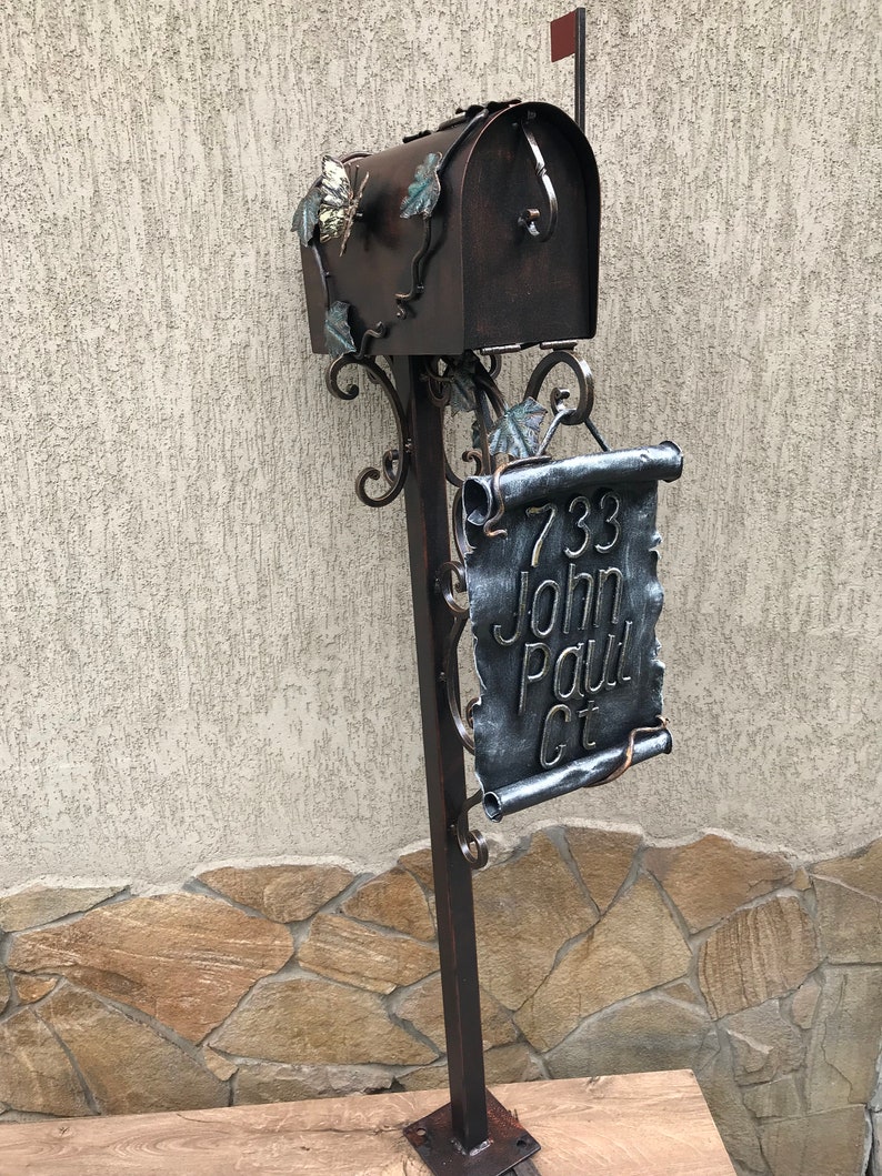 Mailbox Post Box Mailbox Post Mailbox Numbers Lock Box Etsy Australia