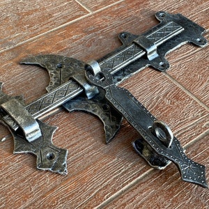 Latch, lock, shed, garden shed, firewood shed, hardware, door, gate, medieval, birthday, anniversary, Christmas,hinge,Middle Ages,renovation