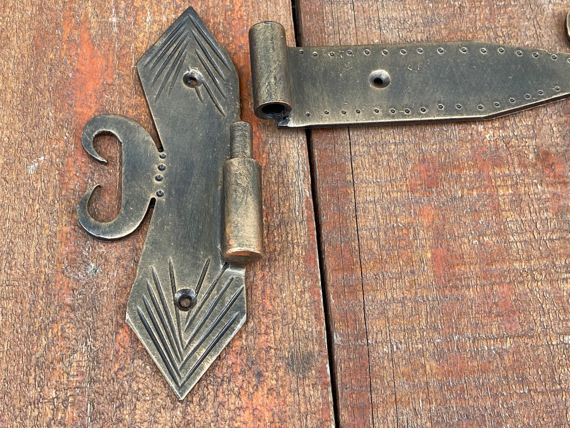 Hinges Medieval Hinges Vintage Hinge Rustic Hinges Barn Etsy