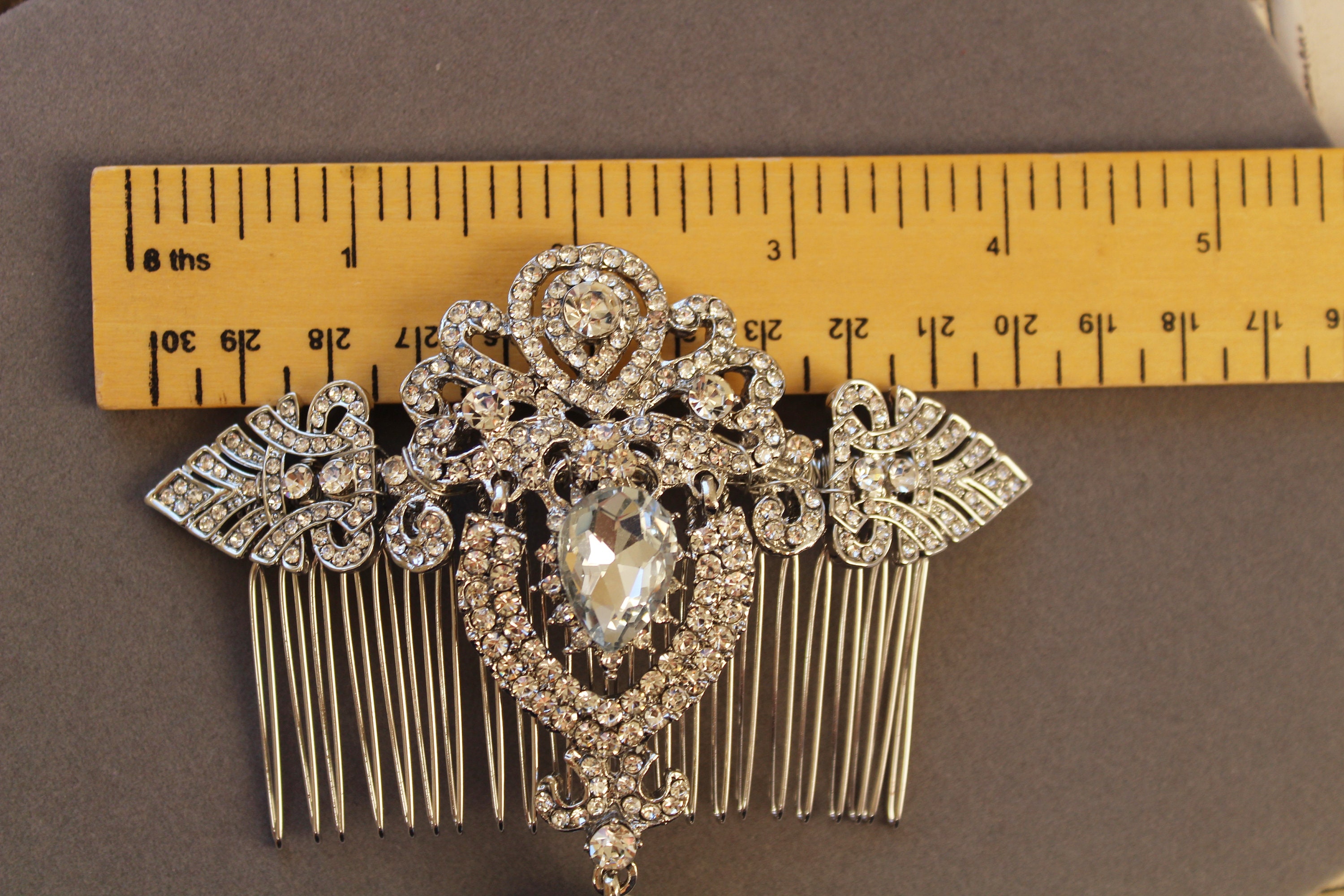 Art Deco Hair Comb Wedding Hair Comb Bridal Headpiece Etsy UK
