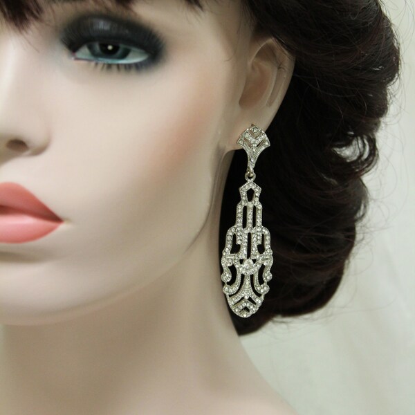 Art Deco Earrings Etsy UK