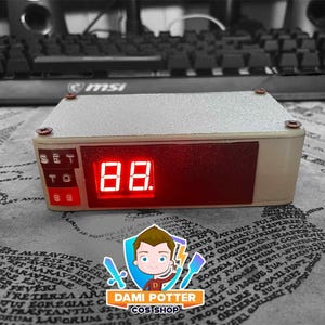 Tillbaka till framtiden hastighetsmätare replika - DeLorean digital hastighetsmätare med 88 MPH-läge - BTTF-film noggrann rekvisita - Nördgarage och kontorsinredning