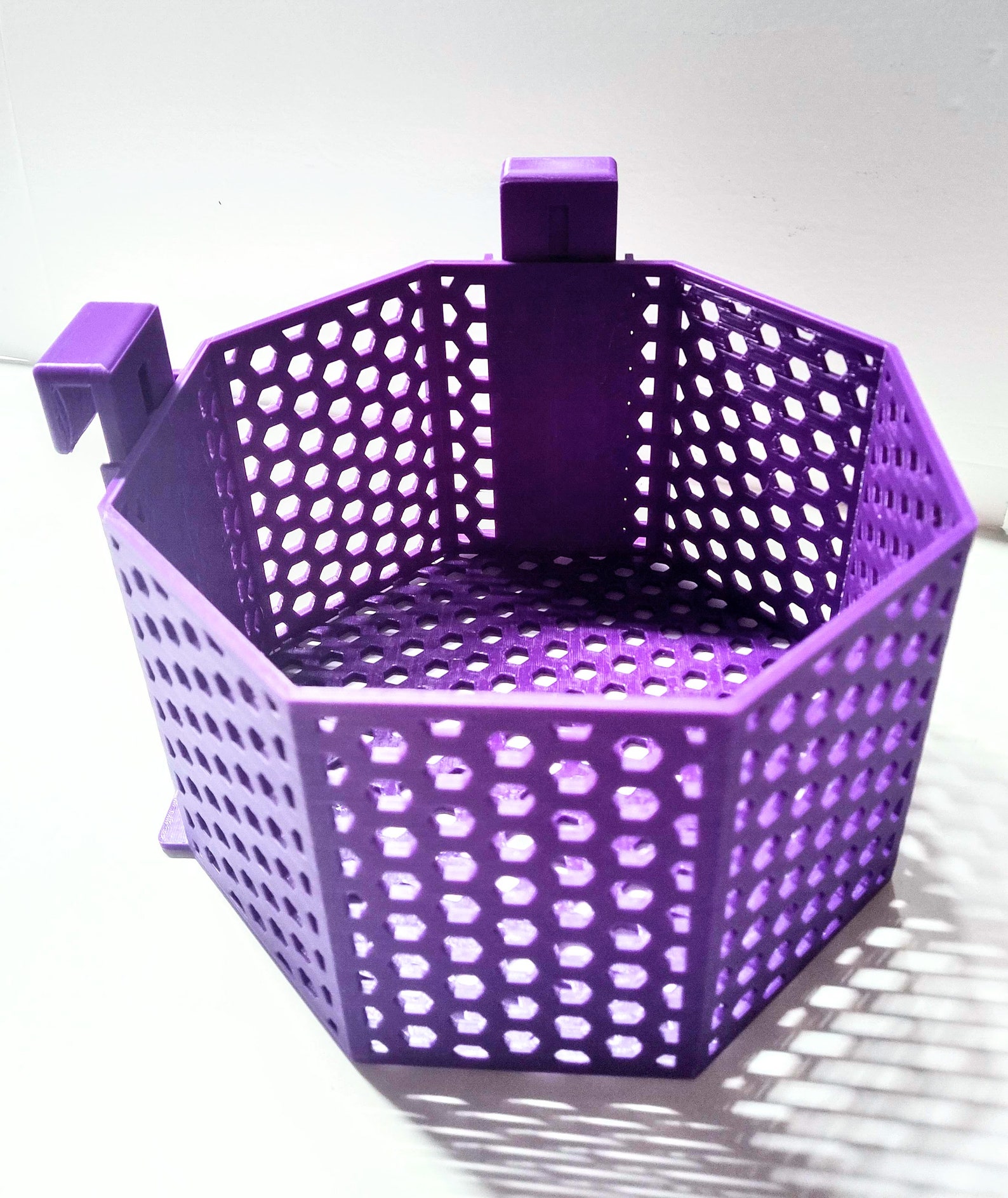 Image showcasing 3D Printed Octagon Aquarium Planter: Aquaponics Fish Tank Decor - Etsy ...