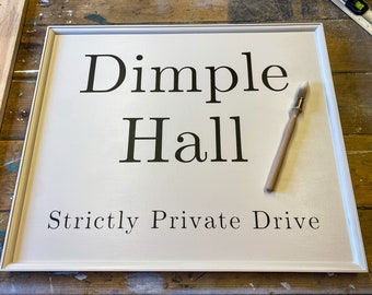 Custom Large Hand-painted Traditional Outdoor Business Sign | Bespoke Branding | Extra Large Business Sign