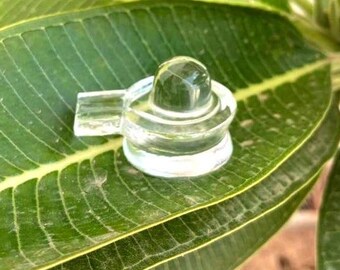 Crystal shivling, Shivalingam for home, Natural Clear Quartz Shivling, Sphatik Shivling, Shivalingam, Shivling, Spiritual Prayer Statues