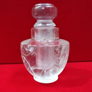 Crystal perfume bottles , Attar bottles , essential oil bottle , stone perfume bottles , spirit bottles , Handcarved gemstonde Bottle