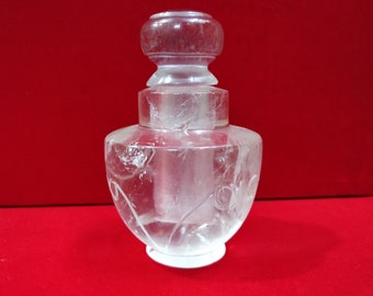 Crystal perfume bottles , Attar bottles , essential oil bottle , stone perfume bottles , spirit bottles , Handcarved gemstone Bottle