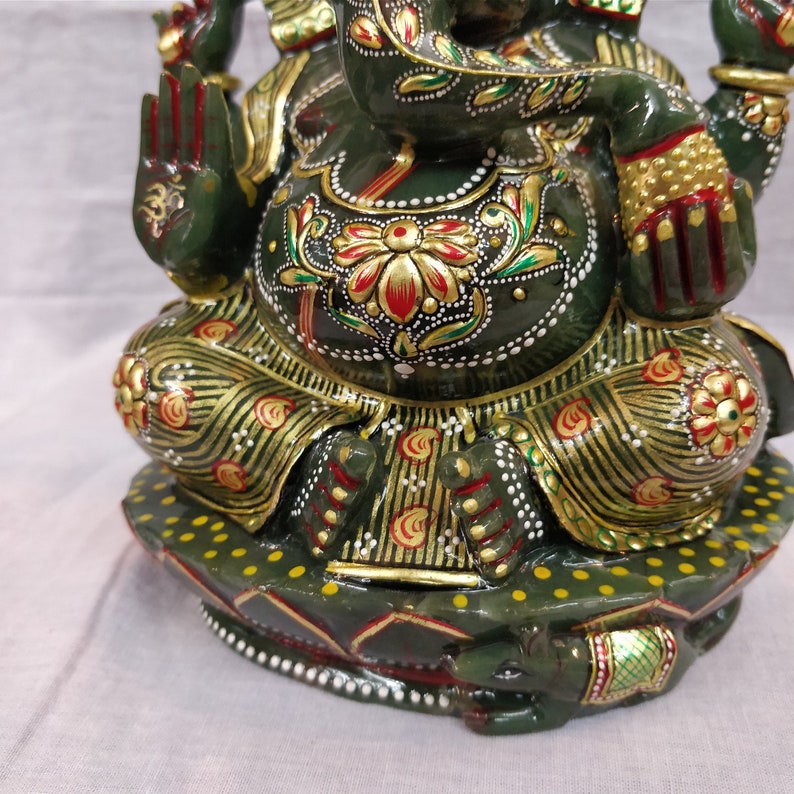 Jade Stone Ganesha Gemstone Ganesh Ganesha Statue Ganesha Etsy