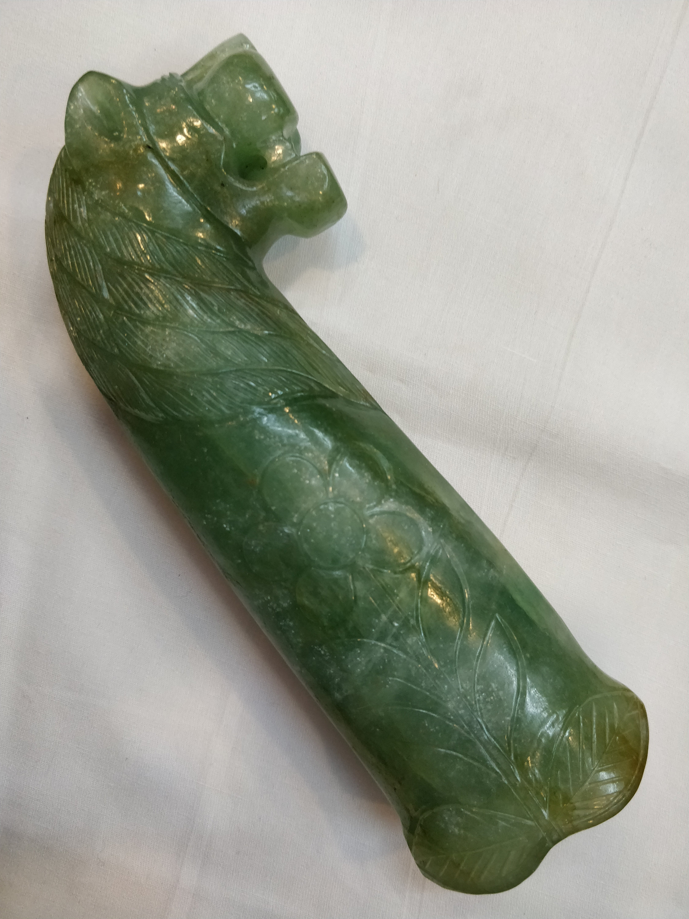Jade sword Handle Jade knife Handle Jade Dagger Lion shape Etsy