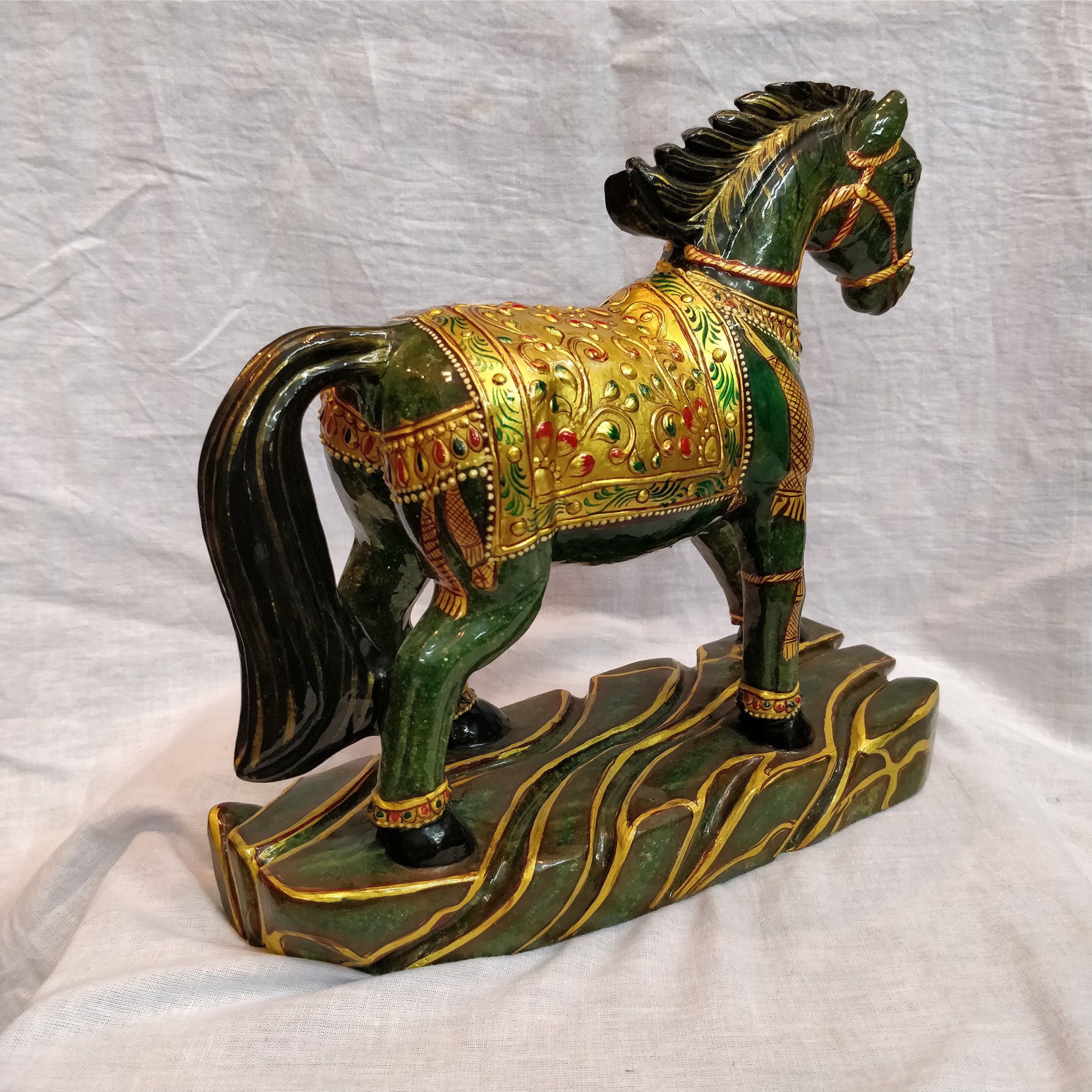 Green Jade Horse Gemstone Horse Aventurine Horse Carved Etsy
