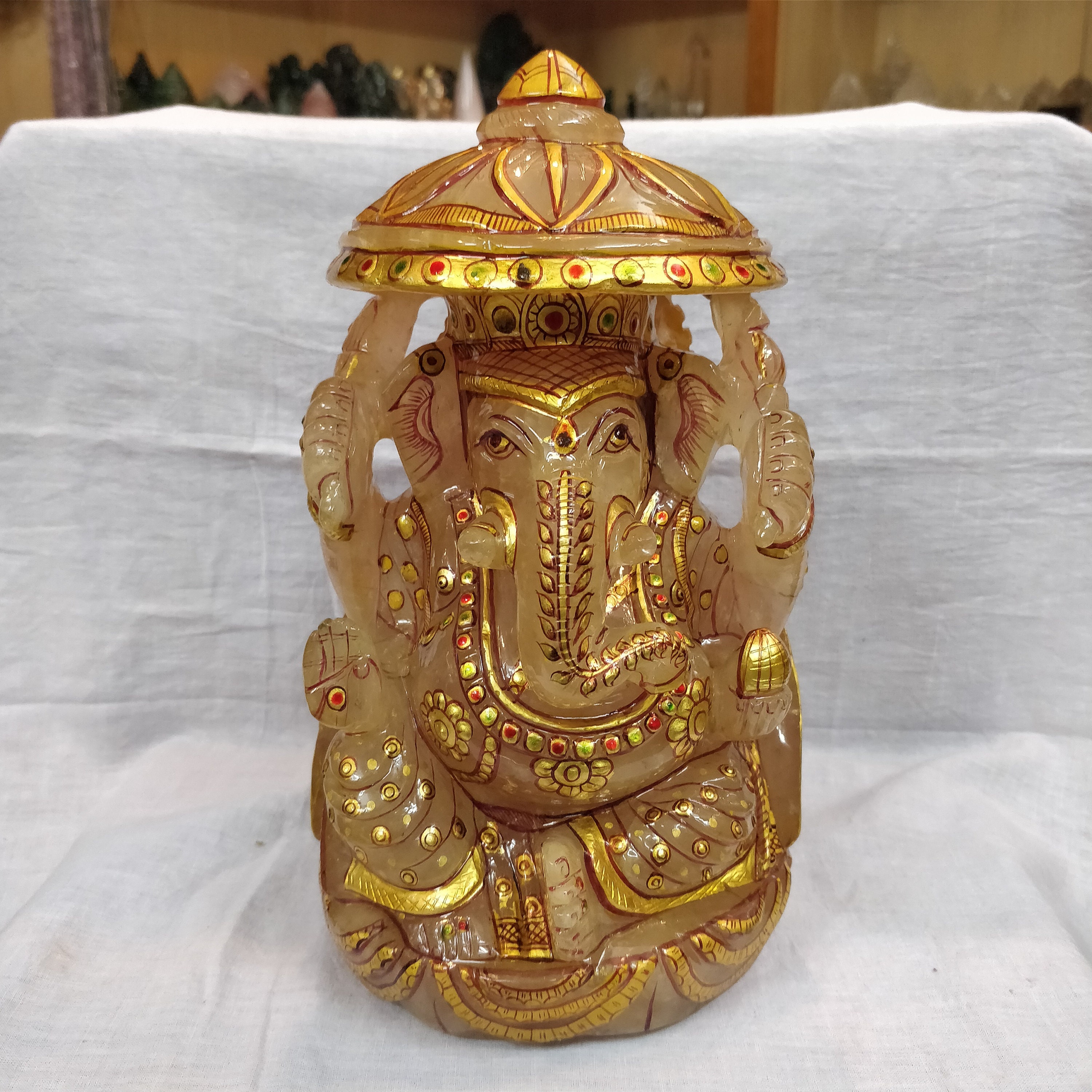 Crystal Ganesha Gemstone Ganesh Stone Ganesha Ganesh Etsy