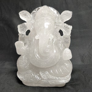 Crystal Ganesha, Crystal Ganpati, Gemstone Ganesha, Pooja Prayer sculptures, Ganesha statue, Spiritual Decoratives, Healing Crystals