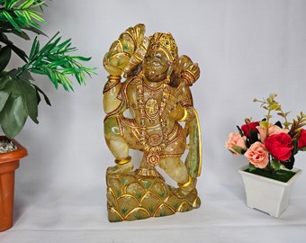 Crystal Quartz Hanuman, Sphatik Hanuman, Hindu Monkey God of Devotion, Gemstone Hanuman Bajrangbali, Hindu Mythology Art, Spiritual decor