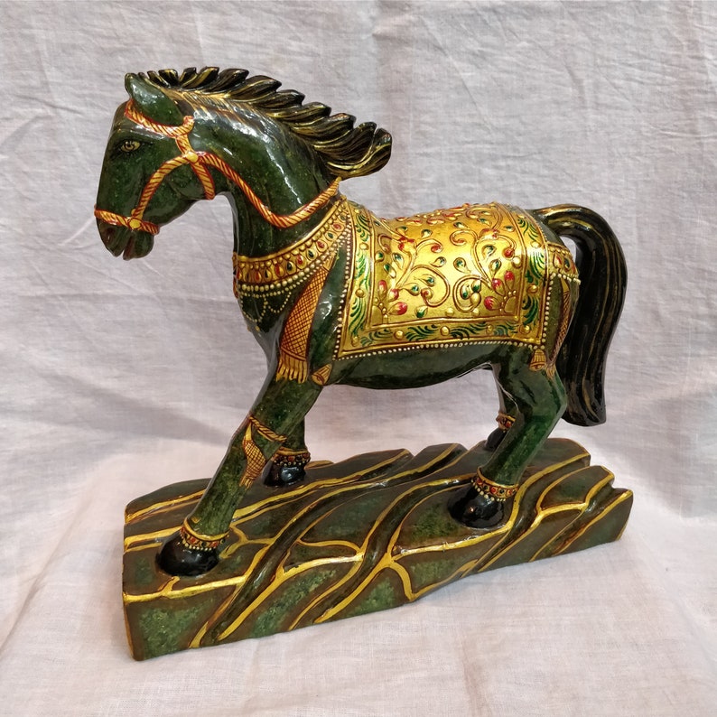 Green Jade Horse Gemstone Horse Aventurine Horse Carved Etsy