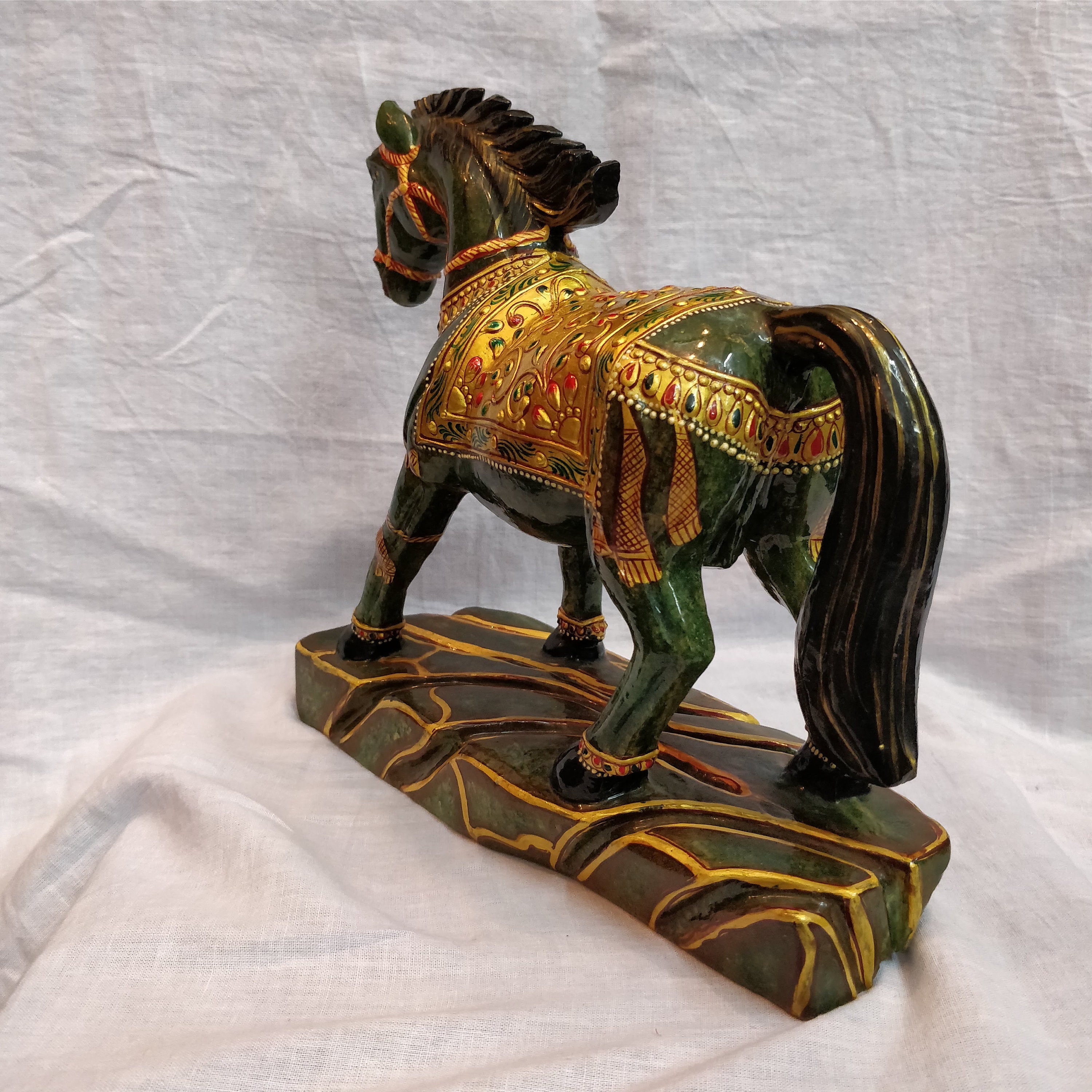 Green Jade Horse Gemstone Horse Aventurine Horse Carved Etsy