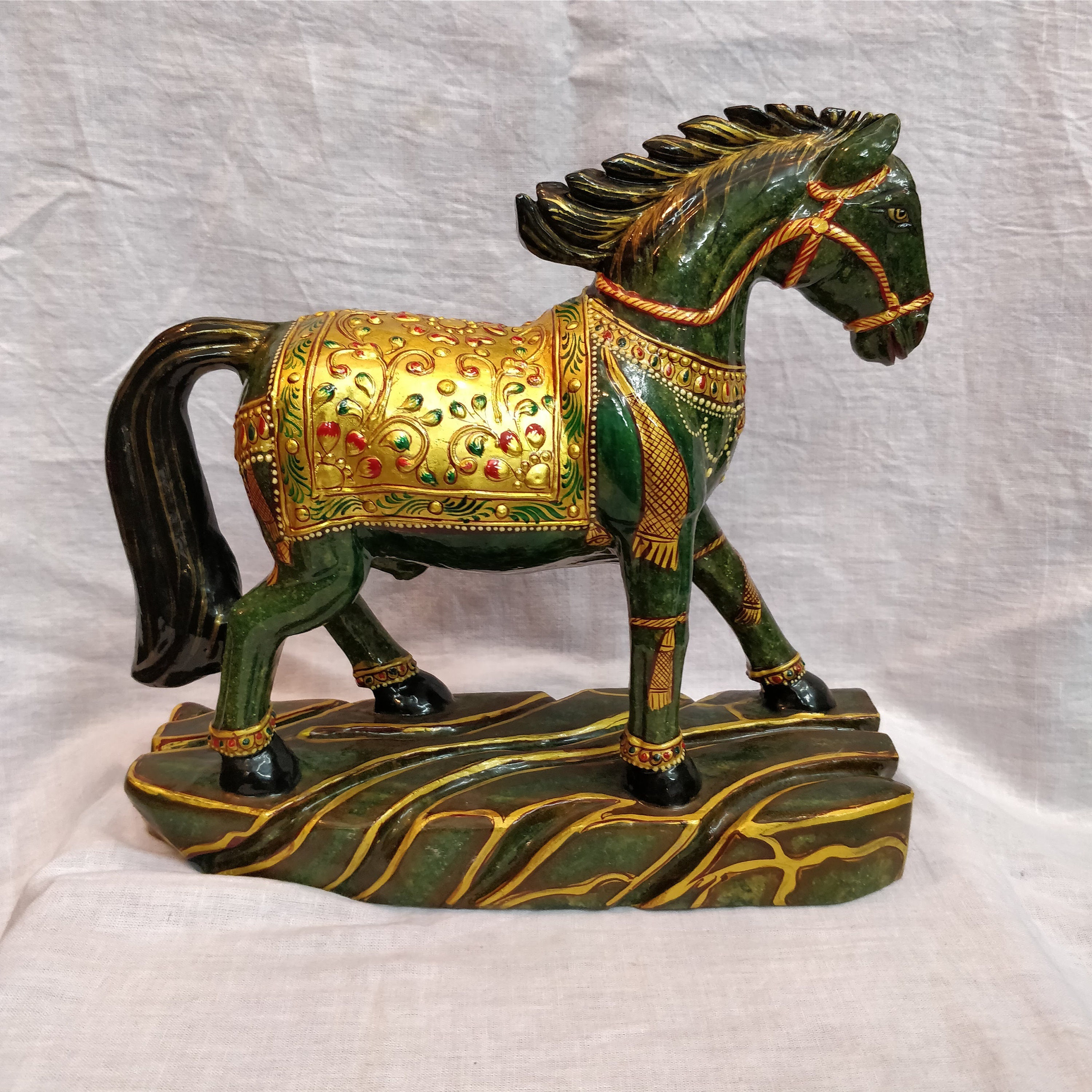 Green Jade Horse Gemstone Horse Aventurine Horse Carved Etsy