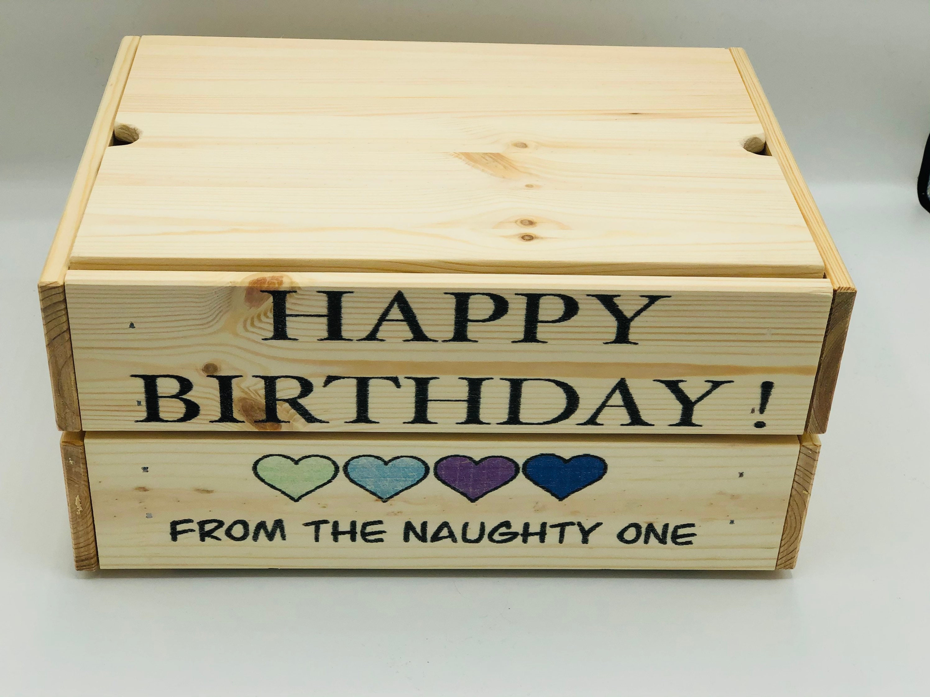 Madera hecho a mano regalo regalo cesta caja de almacenamiento | Etsy