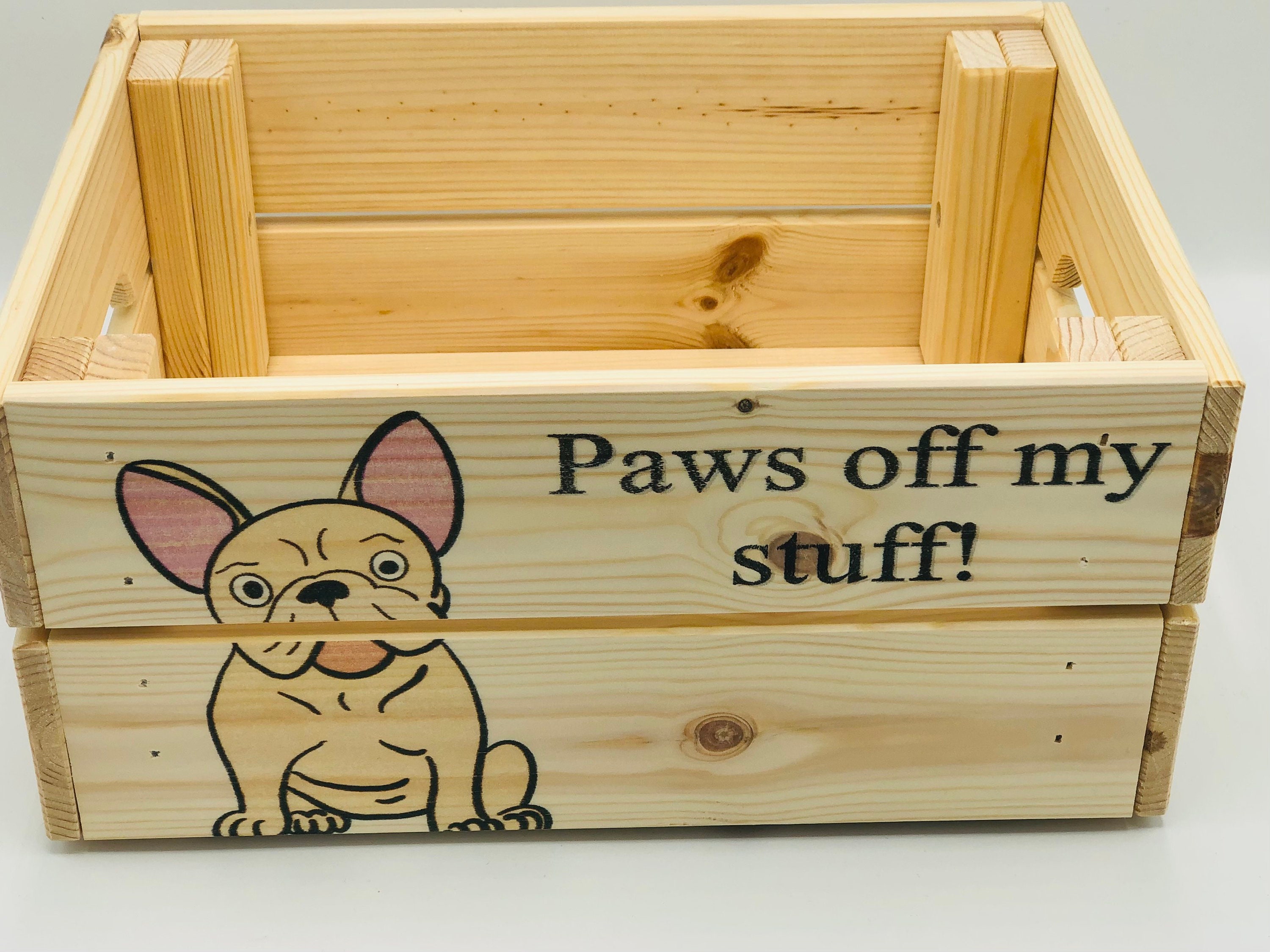 Caja de almacenamiento hecha a mano de madera única caja de | Etsy