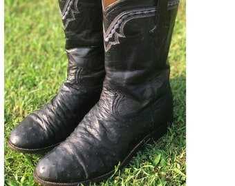 black ferrini boots