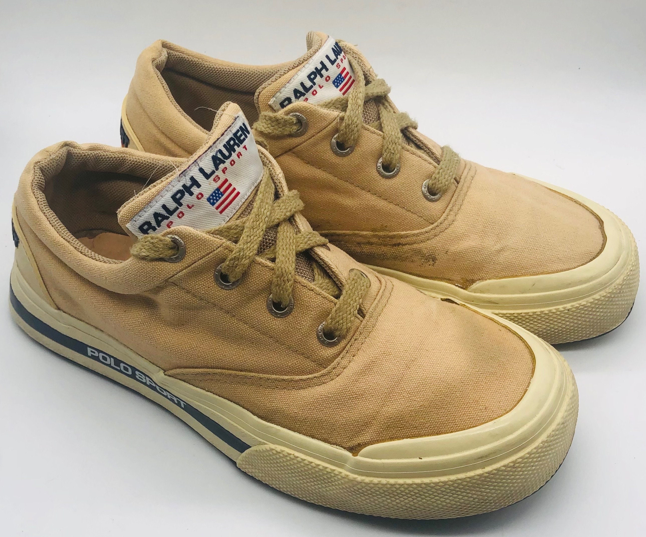 Vintage 90s Polo Sport Ralph Lauren Sneakers Shoes Sz  - Etsy