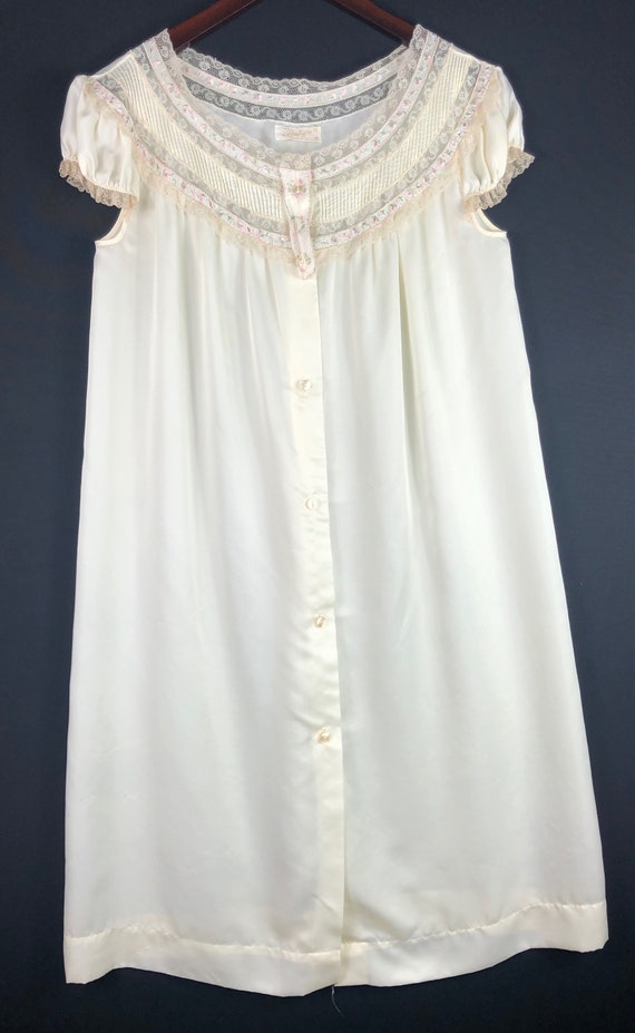 Vtg 1940s 1950s Barbizon Nightgown Nightie Linger… - image 3