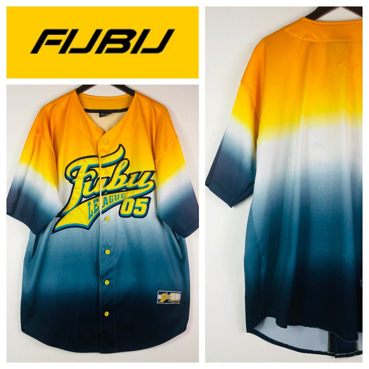RARE Vintage 90s 2000s Fubu League 05 Mens XL Baseball Jersey Etsy