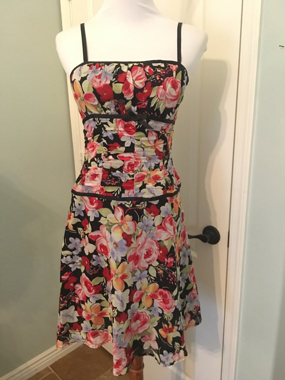 Vintage Mica 90's Cotton Floral Sundress